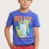 Hot River Woods Normal fit basic T-shirt korte mouwen reef blue -