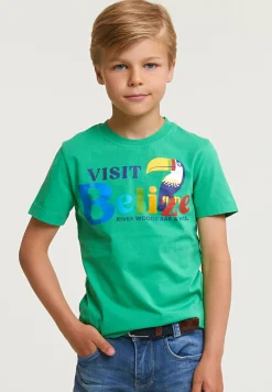 New River Woods Normal fit basic T-shirt korte mouwen apple -