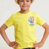 Outlet River Woods Normal fit basic T-shirt korte mouwen lemonade -