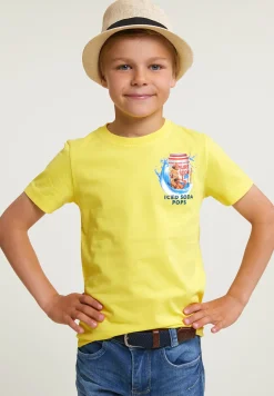 Outlet River Woods Normal fit basic T-shirt korte mouwen lemonade -