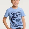 New River Woods Normal fit basic T-shirt korte mouwen seashore mix -