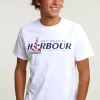 Discount River Woods Normal fit basic T-shirt korte mouwen wit -
