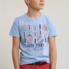 Hot River Woods Normal fit basic T-shirt korte mouwen sky mix -