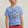 Clearance River Woods Normal fit basic T-shirt korte mouwen seashore mix -