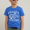 New River Woods Normal fit basic T-shirt korte mouwen evening blue -