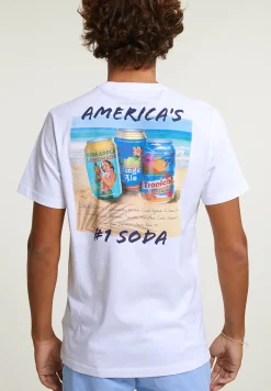 Sale River Woods Normal fit basic T-shirt korte mouwen wit -