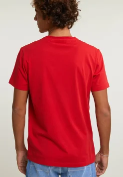 Fashion River Woods Normal fit basic T-shirt korte mouwen harvard red -