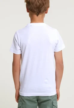 New River Woods Normal fit basic T-shirt korte mouwen wit -