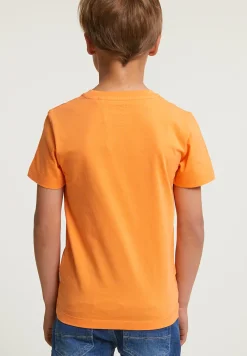 Clearance River Woods Normal fit basic T-shirt korte mouwen peach -