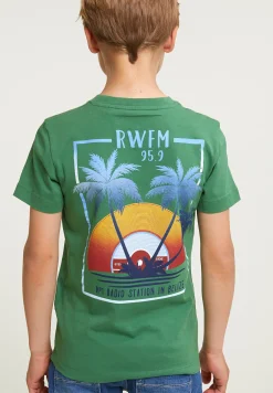 New River Woods Normal fit basic T-shirt korte mouwen belize green -