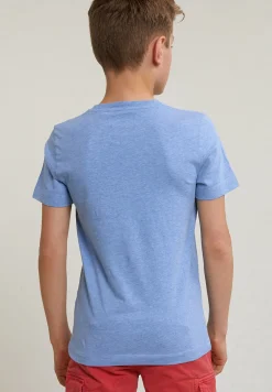 Clearance River Woods Normal fit basic T-shirt korte mouwen seashore mix -