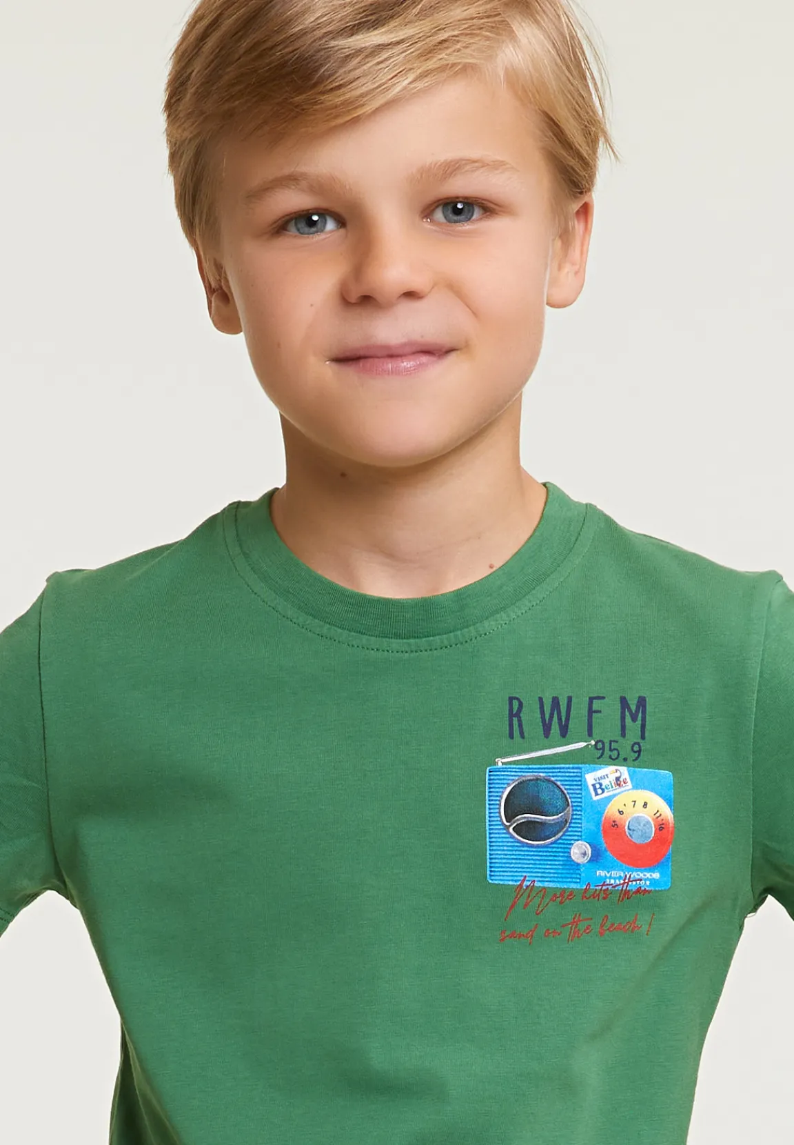 New River Woods Normal fit basic T-shirt korte mouwen belize green -