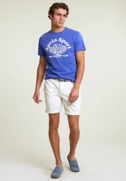 Discount River Woods Normal fit basic T-shirt korte mouwen reef blue -