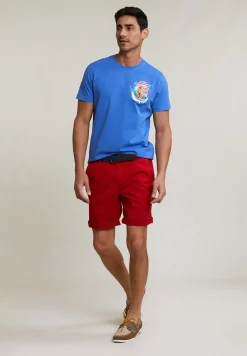 Sale River Woods Normal fit basic T-shirt korte mouwen evening blue -
