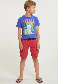 Hot River Woods Normal fit basic T-shirt korte mouwen reef blue -