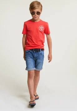 New River Woods Normal fit basic T-shirt korte mouwen cornell red -