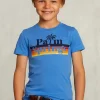 Clearance River Woods Normal fit basic T-shirt ocean -