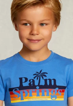 Clearance River Woods Normal fit basic T-shirt ocean -