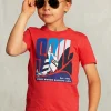 New River Woods Normal fit basic T-shirt pomegranate -