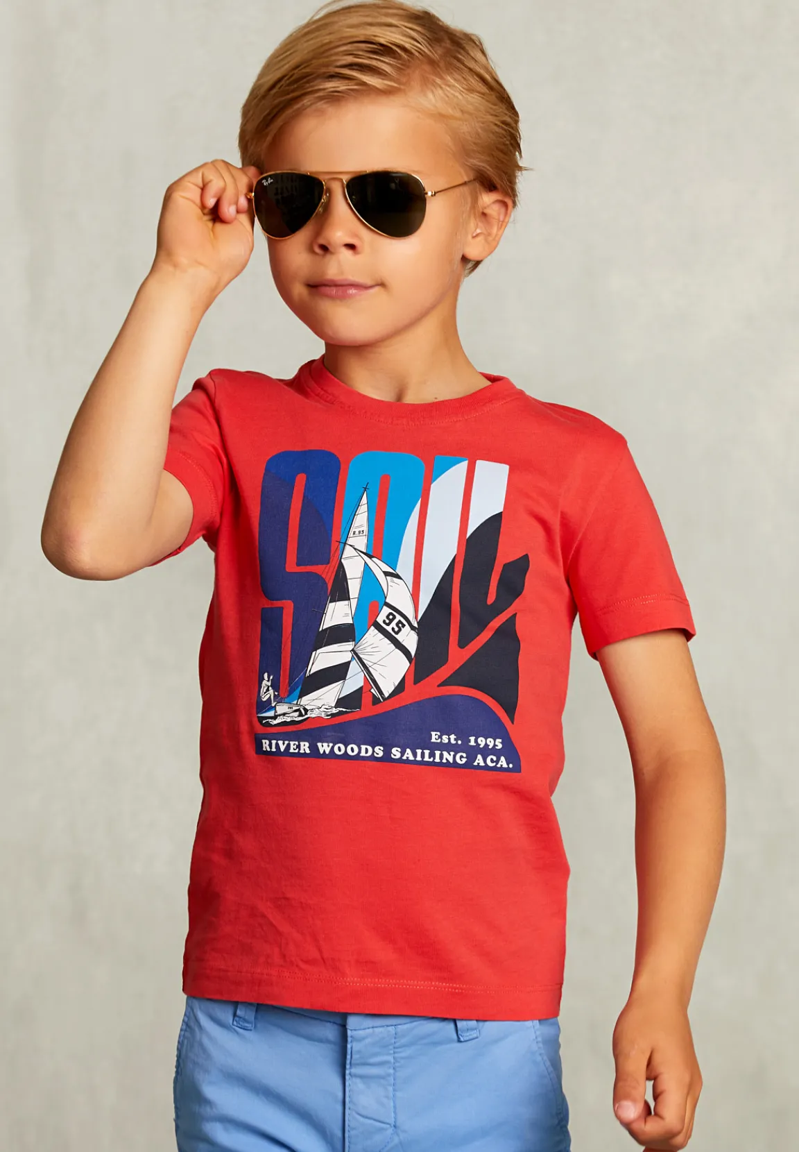 New River Woods Normal fit basic T-shirt pomegranate -