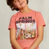 Outlet River Woods Normal fit basic T-shirt pink bellini -