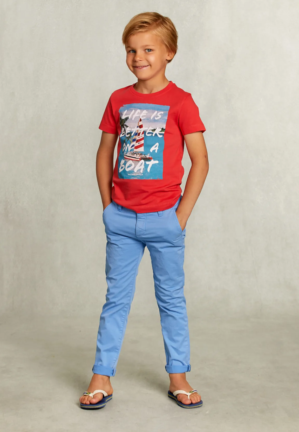 Fashion River Woods Normal fit basic T-shirt pomegranate -