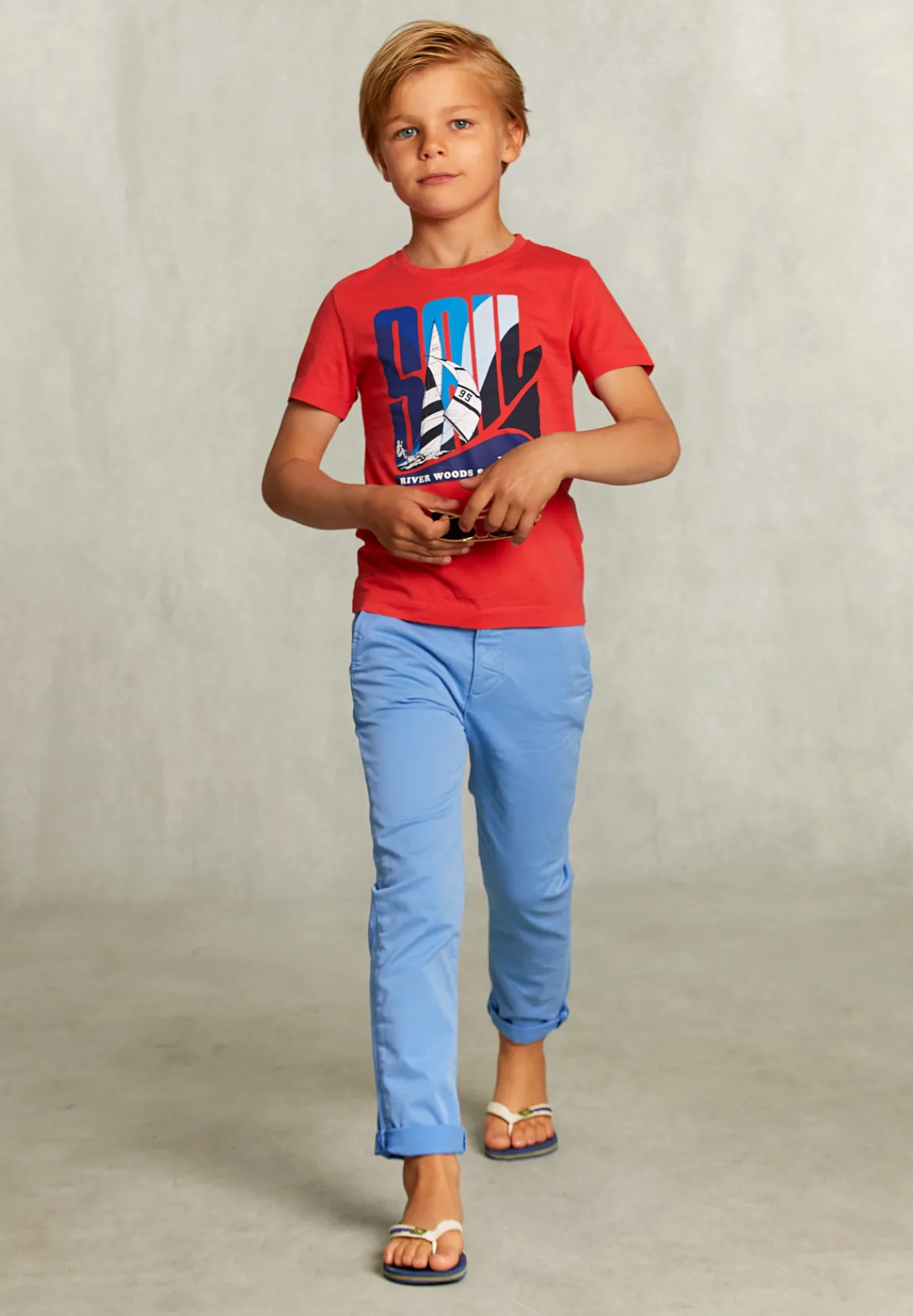 New River Woods Normal fit basic T-shirt pomegranate -