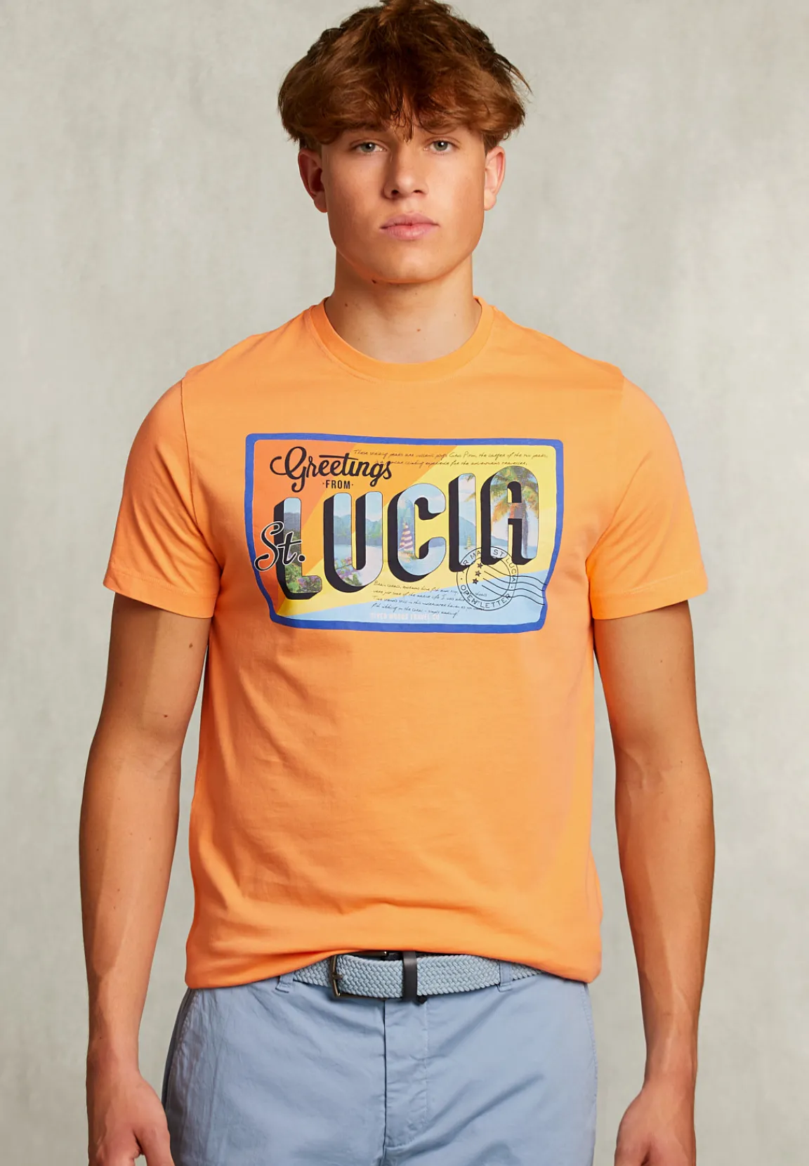 Fashion River Woods Normal fit basic T-shirt sunrise -