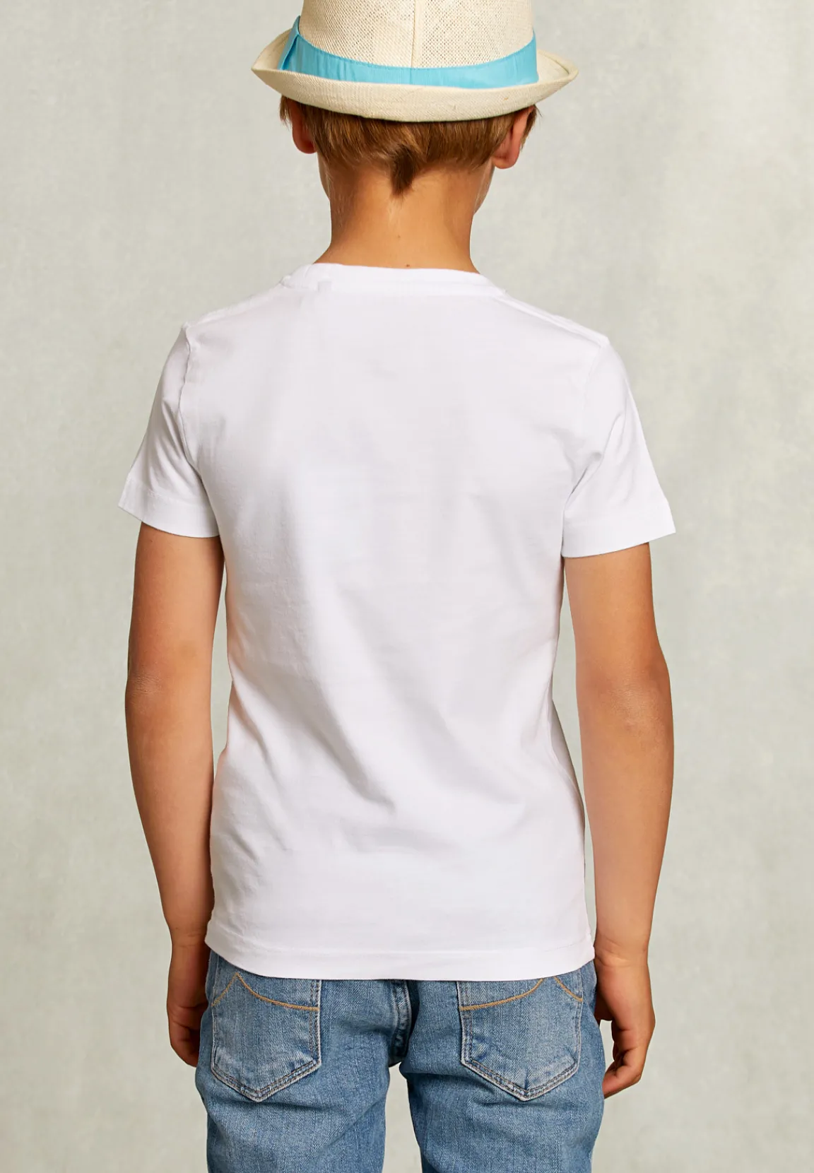 Sale River Woods Normal fit basic T-shirt wit -