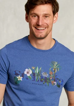 Online River Woods Normal fit basic T-shirt wallstreet mix -
