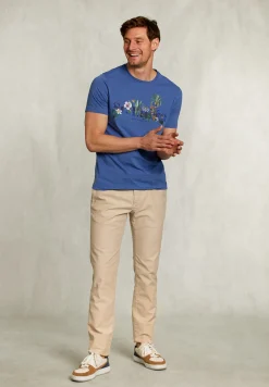 Online River Woods Normal fit basic T-shirt wallstreet mix -