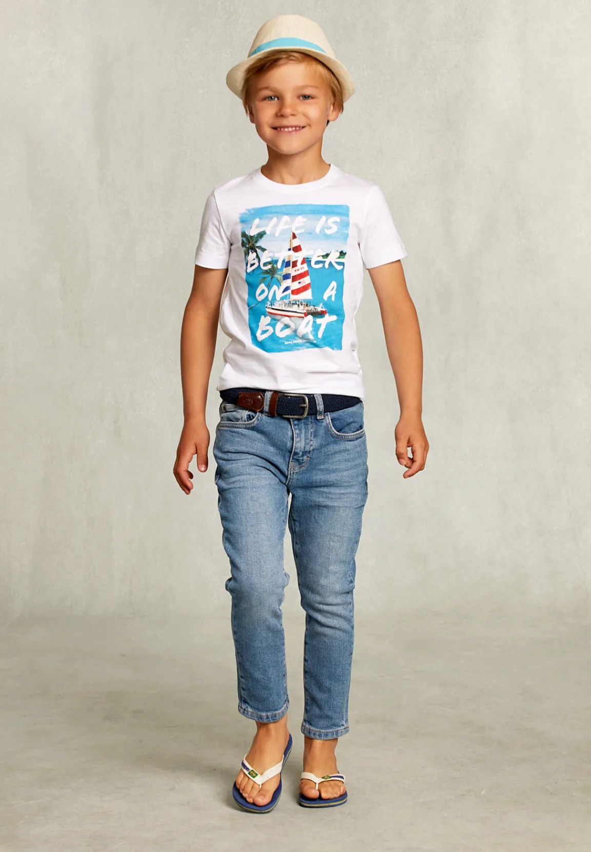 Sale River Woods Normal fit basic T-shirt wit -