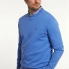 Fashion River Woods Normal fit katoenen basic trui ronde hals blue miles mix -