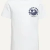 New River Woods Normal fit katoenen fantasie T-shirt wit -