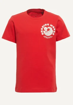 Clearance River Woods Normal fit katoenen fantasie T-shirt strawberry -