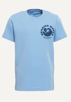 Hot River Woods Normal fit katoenen fantasie T-shirt porcelaine -