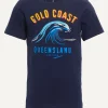 Fashion River Woods Normal fit katoenen fantasie T-shirt midnight blue -