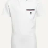 Clearance River Woods Normal fit katoenen fantasie T-shirt wit -