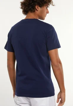 Discount River Woods Normal fit katoenen fantasie T-shirt midnight blue -