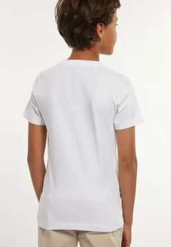 Online River Woods Normal fit katoenen fantasie T-shirt wit -