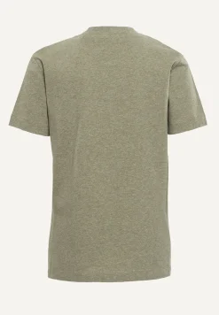 Online River Woods Normal fit katoenen fantasie T-shirt jade mix -