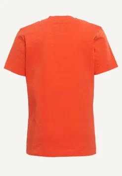 New River Woods Normal fit katoenen fantasie T-shirt orange -