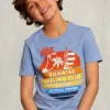 Discount River Woods Normal fit T-shirt blue gin -