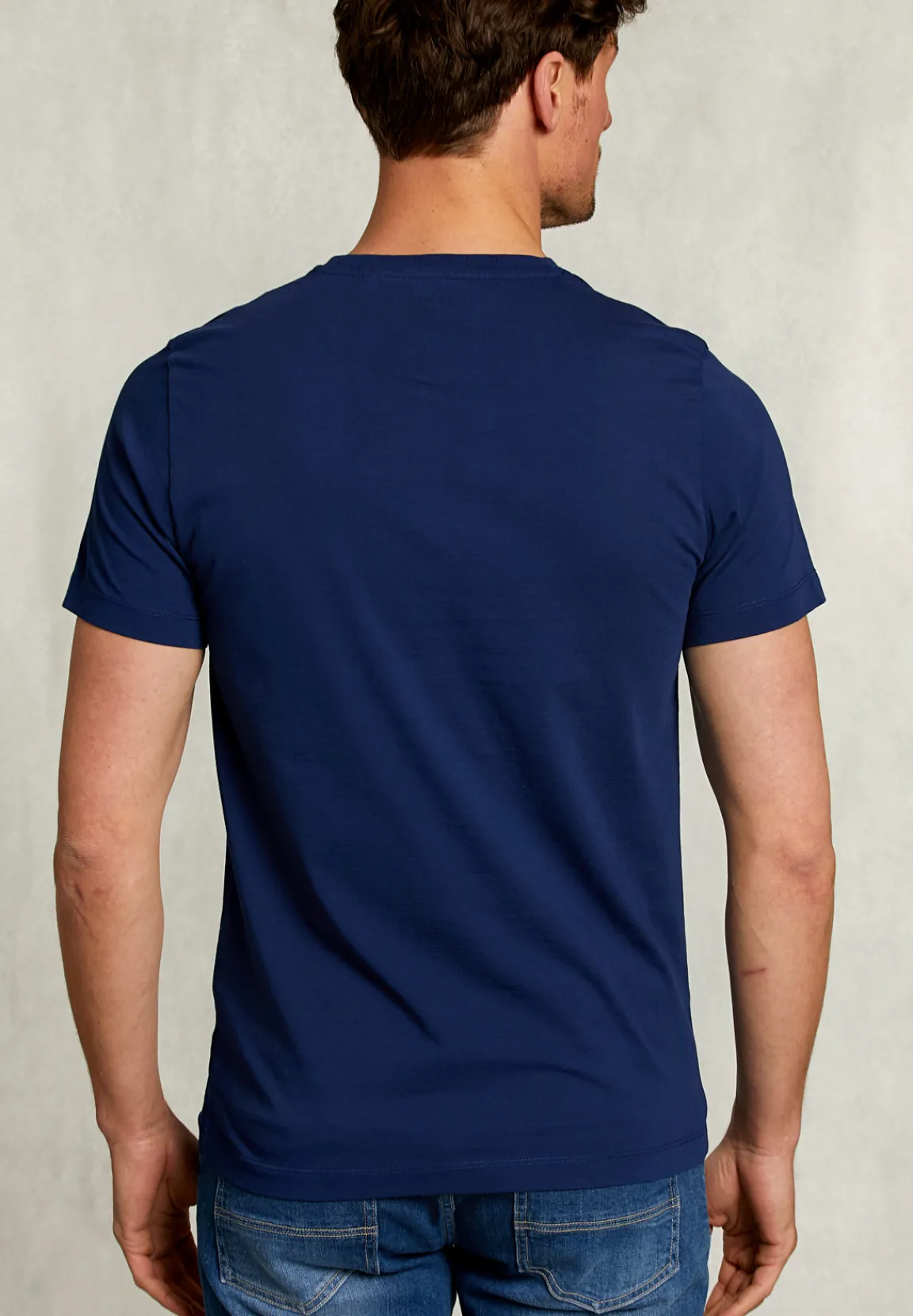 Sale River Woods Normal fit T-shirt oxford blauw -