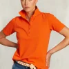 Hot River Woods Oranje basic katoenen polo -
