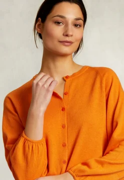 Best River Woods Oranje cardigan met knopen -