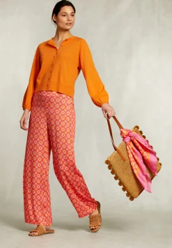 Best River Woods Oranje cardigan met knopen -