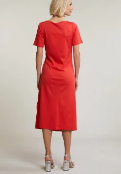 Discount River Woods Oranje jerseyjurk korte mouwen -