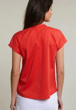 Sale River Woods Oranje katoenen V-hals T-shirt -
