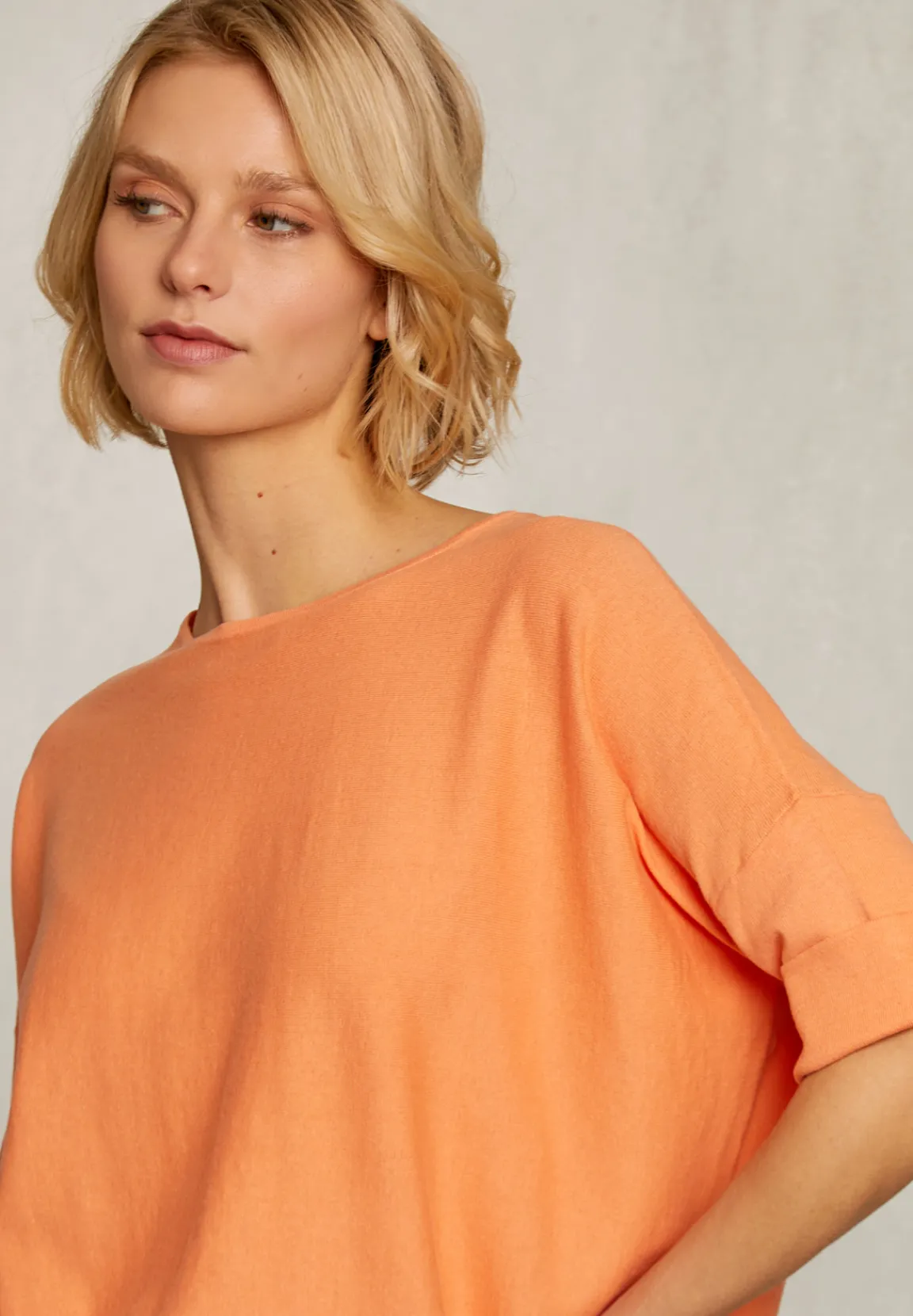 Online River Woods Oranje trui ajour op rug -